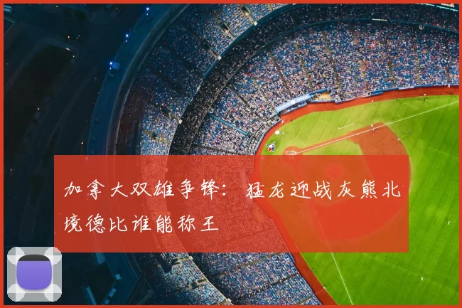 加拿大双雄争锋：猛龙迎战灰熊北境德比谁能称王
